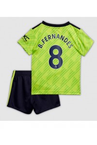 Manchester United Bruno Fernandes #8 Babytruitje 3e tenue Kind 2022-23 Korte Mouw (+ Korte broeken)